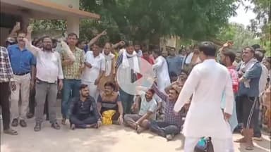 मथुरा: वृंदावन:अघोषित बिजली कटौती को लेकर बीजेपी ने जनता के साथ किया हल्ला बोल #jansamasya