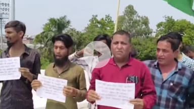 हुज़ूर: भोपाल: मंडी रोड पर बने नए ब्रिज को लेकर कांग्रेस का विरोध प्रदर्शन