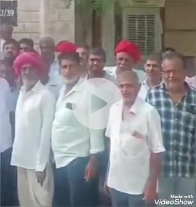 जालौर: जालौर के सियाणा गांव के लोगों ने कलेक्टर, एसपी व सांसद को ज्ञापन देकर जूठे परिवाद की जांच की मांग की