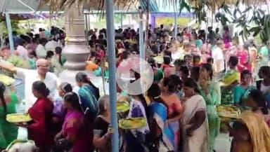 ఏలేశ్వరంలో సత్యనారాయణ స్వామి కళ్యాణ మహోత్సవాలు అన్నవరం దేవస్థానం ఆధ్వర్యంలో అన్నప్రసాద వితరణ