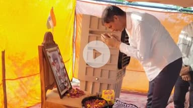 तारानगर: पीसीआई अध्यक्ष एवं चूरू से भाजपा लोकसभा प्रत्याशी पदमभूषण देवेन्द्र झाझडिय़ा पहुंचे लूणासर, शहीद को दी श्रद्धांजलि