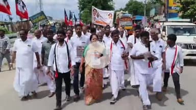 போளூர்: சந்தவாசல் கேளூர் பகுதிகளில் அதிமுக சார்பில் திமுக ஆட்சியில் நிறைவேற்றப்படாத திட்டங்கள் குறித்து துண்டு பிரசுரம் விநியோகம்