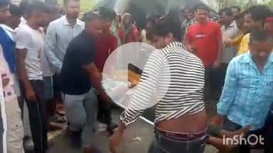 औरैया: फफूंद कस्बा के मुरादगंज तिराहे पर बाइक और कार की टक्कर में एक युवक हुआ घायल