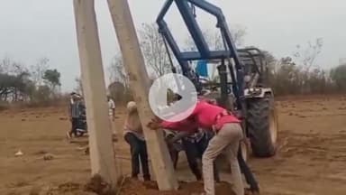 बमोरी: बमोरी क्षेत्र में कल आए आंधी-तूफान से गिरे बिजली के खंभे, विभाग मरम्मत में जुटा