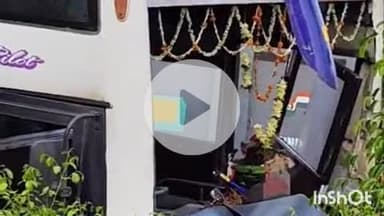 काराकाट: बिक्रमगंज डिहरी पथ पर गोड़ारी पेट्रोल पंप की दीवार से टकराई चेतक बस, यात्री बाल-बाल बचे