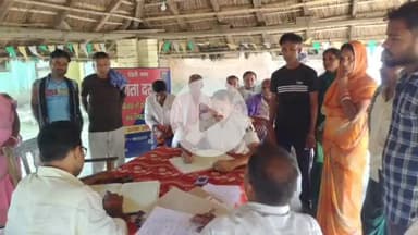 डंडारी: डंडारी थाना परिसर में भूमि विवाद मामलों के निपटारे के लिए जनता दरबार का आयोजन