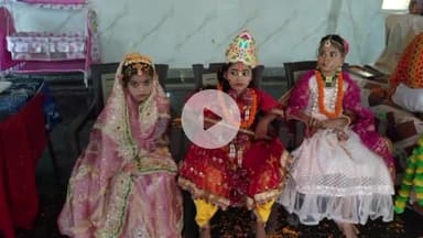 धनौरा: धनौरा में श्री राधा कृष्ण मंदिर में संचालित श्रीमद् भागवत कथा के छठे दिन श्री कृष्ण और रुक्मणी विवाह की कथा का संवाद