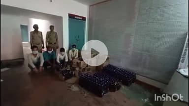 बागपत: शहर कोतवाली पुलिस ने चंडीगढ़ मार्का की 47 पेटी अंग्रेजी शराब के साथ 4 तस्करों को किया गिरफ्तार