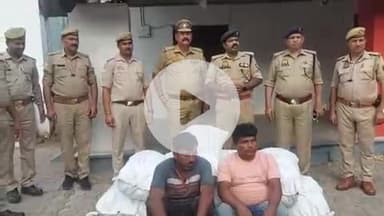 झांसी: मोठ थाना पुलिस और STF प्रयागराज टीम ने वाहन चेकिंग के दौरान मोठ बाईपास रोड से ट्रक में ₹90 लाख का अवैध गांजा पकड़ा