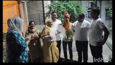 बागपत: मविखुर्द के सनी उज्जवल का एयर फोर्स में चयन होने के बाद ग्रामीणों ने किया भव्य स्वागत