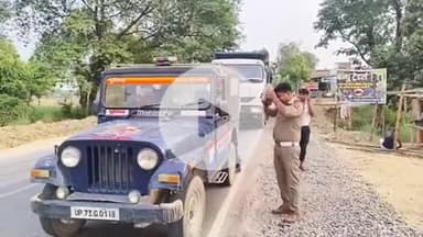 सिराथू: लेहदरी रोड़ पर ट्रैफिक पुलिस ने वाहनों को पकड़कर वीडियो बनाने पर मौके से फरार हो गई