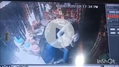 जानसठ: मीरापुर कस्बे के मोहल्ला मुस्तर्क कॉलोनी में दबंग युवक ने दुकानदार को बेल्ट से पीटा, घटना CCTV में कैद