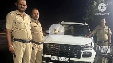 जीरन: जीरन पुलिस ने नाकाबंदी तोड़कर भागी वेन्यु कार को रोका, डोडाचूरा ज़ब्त, चालक गिरफ्तार