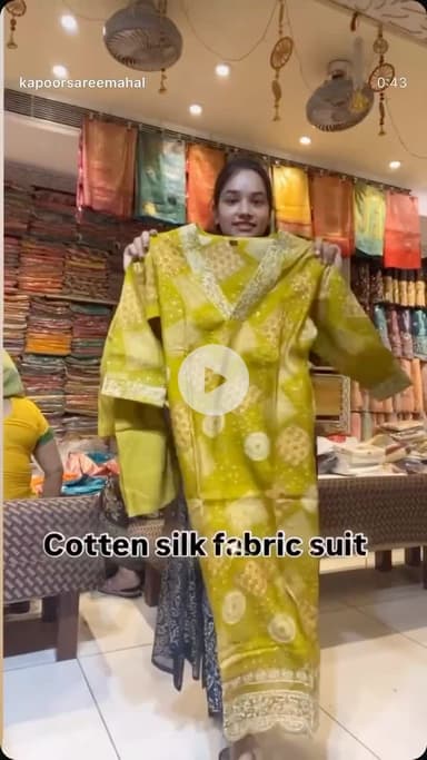 Designer cotten febric from kapoorsareemahal jwalanager thik pull ke jeene ke samne rampur 📲9557596461