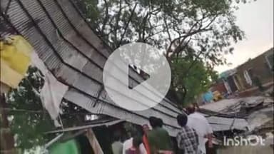 बारां: खेराली गांव में तूफान के चलते लोगों के टीनशेड उड़े, लाखों रुपए का हुआ नुकसान