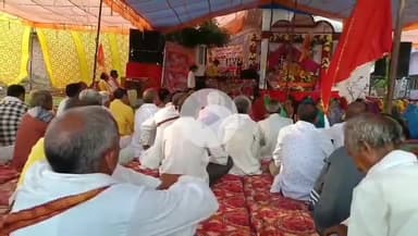 साईं खेड़ा: ग्राम खैरी में चल रही श्रीमद्भागवत कथा के चौथे दिन बड़ी संख्या में श्रद्धालु कथा सुनने पहुंचे, धर्म लाभ लिया