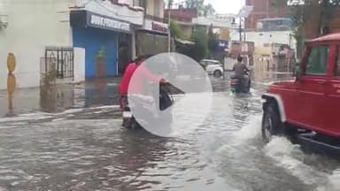 कुछ घंटे की बरसात ने  नगर निगम की कलई खोली जगह-जगह हुआ जल भराव पानी की निकासी नहीं