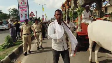 अंबड: संतश्रेष्ठ मुक्ताबाई यांच्या पालखीचे जालनाच्या अंबड शहरात आगमन