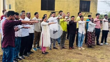 भिनाय: भिनाय में वंदे गंगा जल संरक्षण अभियान में तहसीलदार व राजस्व कार्मिकों ने जल संरक्षण और स्वच्छता की शपथ ली