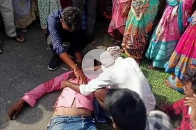 కనిగిరి: బట్టుపల్లి గ్రామ సమీపంలో ట్రాక్టర్ బోల్తా పడి ట్రాక్టర్ డ్రైవర్ అక్కడికక్కడే మృతి