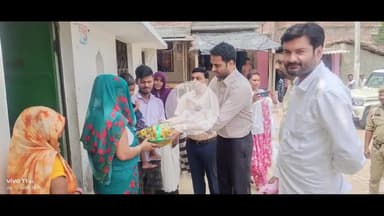 मंझनपुर: 2025 तक टीबी मुक्त यूपी का संकल्प: एदिलपुर में डीएम ने मरीज को दी पोषण पोटली, मिली ₹3000 की सहायता