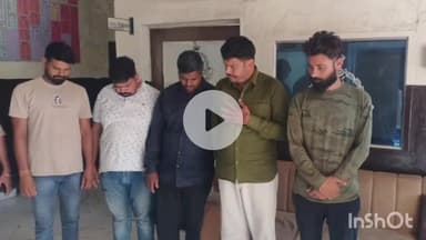 धार: धार जिले के धरावरा में पुलिस ने अवैध जुए के अड्डे पर छापा मारा