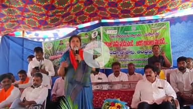 ఉగ్రవాదుల రక్తం కంటే భారతీయ మహిళల నుదుటి సింధూరమే ఘాడమైనది: పెదపూడిలో ఎంపీ పురందేశ్వరి