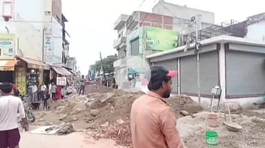 बदायूं: बदायूं शहर में नाला निर्माण से शहर में लगने लगा जाम जनता परेशान हुई #jansamasya