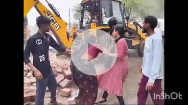 नरसिंहगढ़: राजगढ़: NH-46 से अतिक्रमण हटाया गया, SDOP समेत 6 थानों की पुलिस तैनात, JCB से मकान हटाए गए