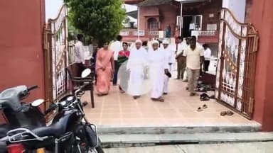 रामगंजमण्डी: रामगंजमंडी में गणिनी आर्यिका विभाश्री माताजी का मंगल प्रवेश, पद प्रक्षालन और मंगल आरती कर किया गया स्वागत