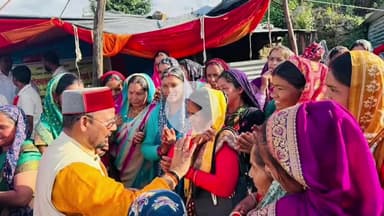 घाट: नंदानगर के मोख तल्ला में दो दिनों से चल रहे आंदोलन में ग्रामीणों की सुध लेने पहुंचे थराली विधायक भूपाल राम टम्टा