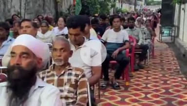 देहरादून: गोविंदगढ़ में कांग्रेसियों ने आयोजित किया 'बस्ती बचाओ महा पंचायत', पूर्व सीएम हरीश रावत ने की शिरकत