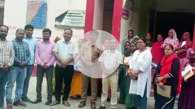 करनैलगंज: CHC हलधरमऊ में बेटी बचाओ, बेटी पढ़ाओ योजना के अंतर्गत कन्या जन्मोत्सव का आयोजन, बालिकाओं से कटवाए गए केक