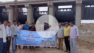 टोंक: जिला मुख्यालय के पत्रकारों ने वंदे गंगा जल संरक्षण जन अभियान के तहत निर्माणाधीन ईसरदा बांध का किया अवलोकन