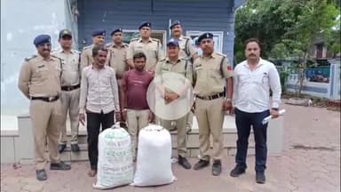 इंदौर: खजराना थाना पुलिस ने 20 किलोग्राम से अधिक गांजे के साथ 2 आरोपियों को किया गिरफ़्तार