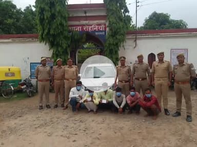 राजातालाब: रोहनिया पुलिस ने अभियान चलाकर 6 जुआरियों को गिरफ्तार किया