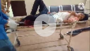 खुरई: स्टेशन के प्लेटफार्म नंबर 1 पर चलती ट्रेन से उतरते समय युवक गिरा, पैर टूटा