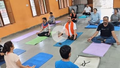 बूंदी: भाजपा शहर मंडल की ओर से न्यू कॉलोनी सामुदायिक केंद्र में योगाभ्यास कार्यक्रम का आयोजन किया गया