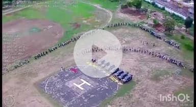 प्रतापगढ़: पुलिस लाइन में पुलिस कर्मियों को कराई गई टोलीवार और शस्त्र ड्रिल, ड्रोन कैमरे की मदद से की गई निगरानी