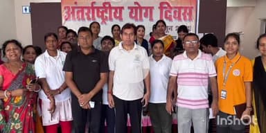 सुपौल: सुपौल के इंदौर स्टेडियम में अंतर्राष्ट्रीय योग दिवस पर योग कार्यक्रम का आयोजन किया गया