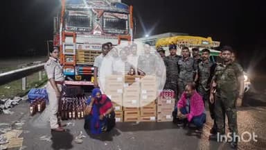 भभुआ: मोहनिया समेकित जांच चौकी से उत्पाद विभाग ने 362.625 लीटर शराब के साथ दो अभियुक्तों को गिरफ्तार किया, ट्रक जब्त