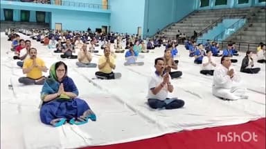 धार: साई खेल परिसर जेतपुरा में 11वें अंतर्राष्ट्रीय योग दिवस पर कार्यक्रम का हुआ आयोजन, कैबिनेट मंत्री तुलसी सिलावट हुए शामिल