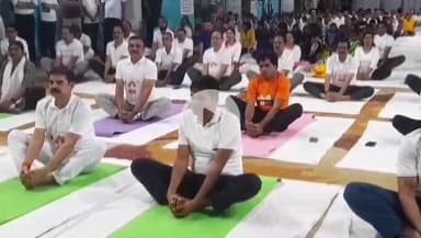 पुसौर: अंतर्राष्ट्रीय योग दिवस पर रायगढ़ में मुख्य अतिथि रहे पुसौर विधायक एवं वित्त मंत्री ओपी चौधरी