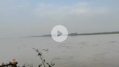 धनौरा: गजरौला तिगरी गंगा धाम में बढ़ा जलस्तर, पुरोहितों की झोपड़ियों में पानी घुसने को लेकर हो रही परेशानी