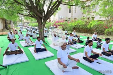 सुजानगढ़: अंतराष्ट्रीय योग दिवस पर ताल छापर कृष्ण मृग अभ्यारण्य में हुआ जिला स्तरीय योगाभ्यास कार्यक्रम का आयोजन 
#yoga