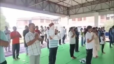 पवई: अंतर्राष्ट्रीय योग दिवस पर शासकीय मॉडल स्कूल पवई में विधानसभा स्तरीय सामूहिक योग कार्यक्रम संपन्न