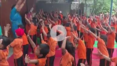 आरा: 21 जून शनिवार को आरा न्यू किड्स फाउंडेशन स्कूल विद्यालय परिसर में बड़ी धूमधाम से अंतराष्ट्रीय योग दिवस मनाया गया