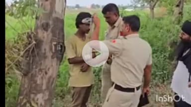 करनाल: आज करनाल के भैनी गांव में खेत से कॉपर की तारें चुराते हुए युवक को किसानों ने पकड़ा, पेड़ से बांधा