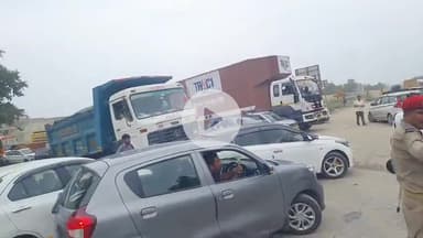 रामपुर: शहज़ादनगर ज़ीरो पॉइंट पर घंटों लगा भीषण जाम, राहगीरों को हुई भारी दिक्कत