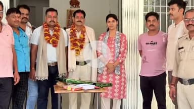 बटियागढ़: बटियागढ़ पुलिस थाना में पदस्थ पुलिसकर्मियों को स्थानांतरण के उपरांत आज थाने में दी गई विदाई